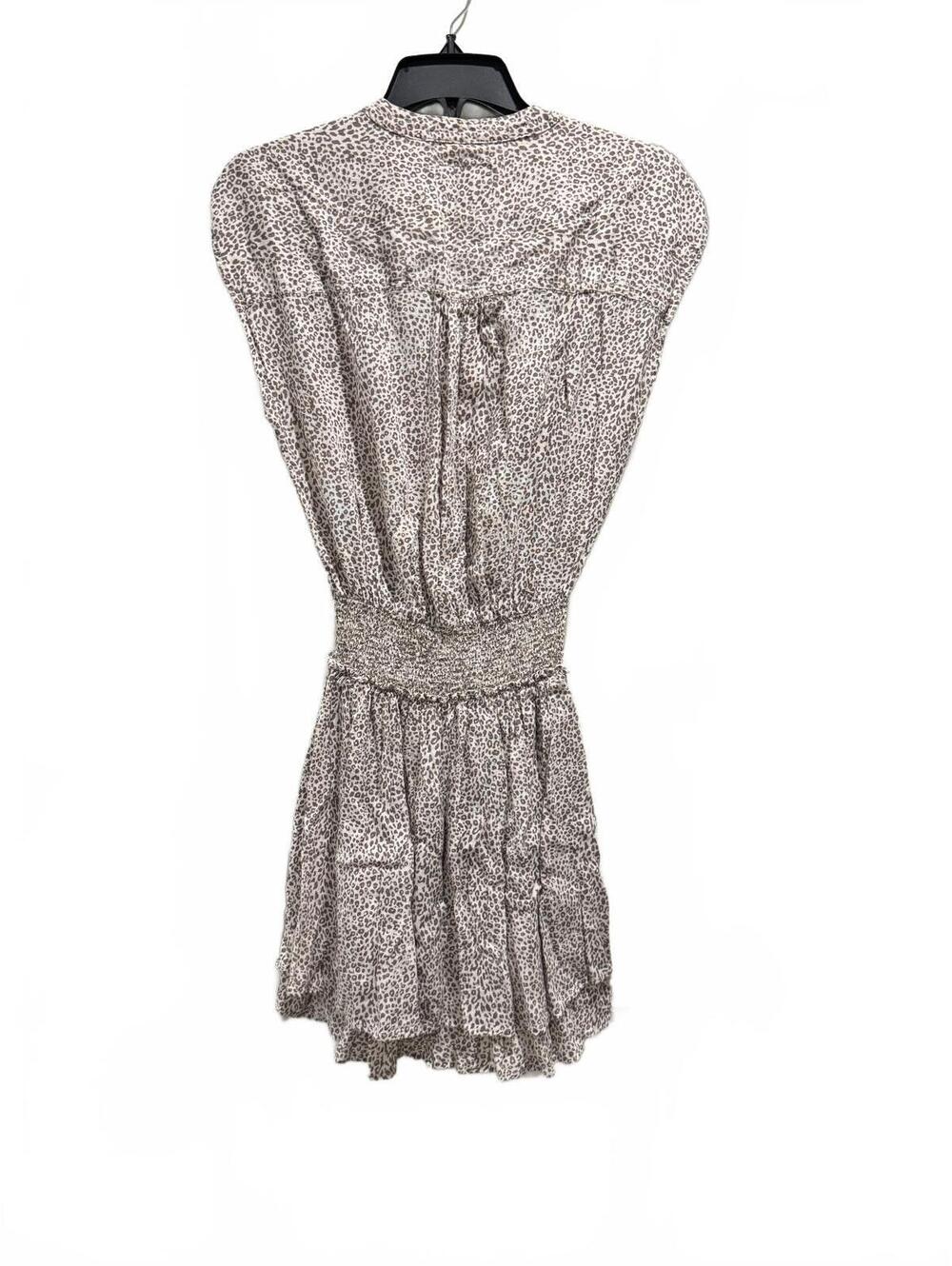 Rails Angelina Linen Blend Cheetah Print Mini Dress Small - Picture 4 of 8